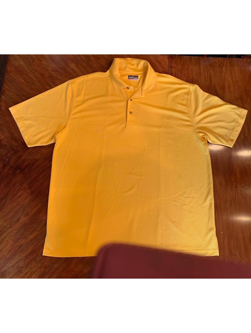 Men's 2XL Yellow Grand Slam Polo Shirt